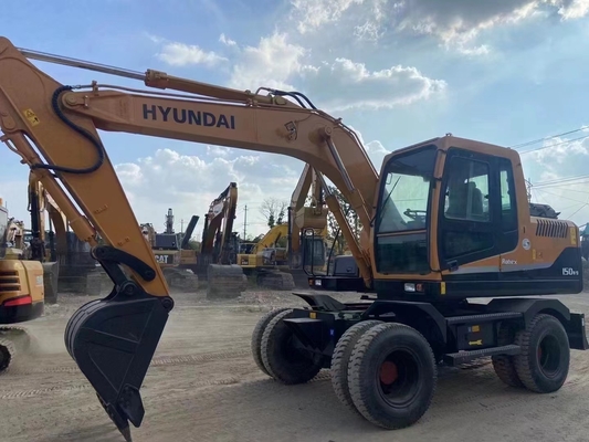 Hyundai 150w 150WVS Used Excavators For Sale Original Korea Hyundai 150 On Wheel R150 R150-9 Excavators For Sale