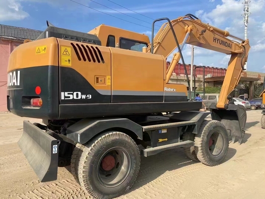 Hyundai 150w 150WVS Used Excavators For Sale Original Korea Hyundai 150 On Wheel R150 R150-9 Excavators For Sale