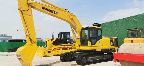 Used Komatsu Pc200 Japan 20ton Crawler Excavator High Efficiency Loader Cheap Earth Moving Construction Digging Machines